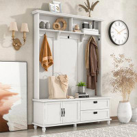 Canora Grey Hall Tree With Drawers And Shoe Storage