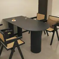 Hokku Designs 62.99" Sintered Stone + Aluminium alloy Dining Table