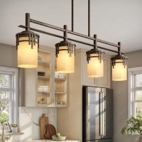 Millwood Pines Caleigh 4-Light Kitchen Island Linear Pendant