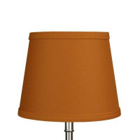 Fenchel Shades 6.5" H X 8" W Empire Lamp Shade -  (Bulb Clip Attachment) In Linen Gold