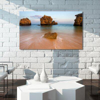 Made in Canada - Picture Perfect International 'On the Rocks III' Photographic Print on Wrapped Canvas
