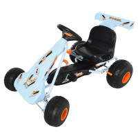 PEDAL POWERED KIDS GO KART CHILDREN 4 WHEEL RIDE ON CAR CUTE STYLE WITH ADJUSTABLE SEAT