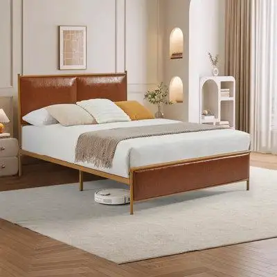Mercer41 Ambriel Upholstered Bed, Platform Bed, Bed Frame