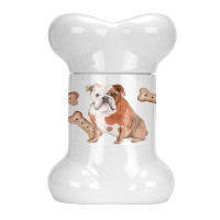 Tucker Murphy Pet™ English Bulldog Bone Shaped Pet Treat Jar