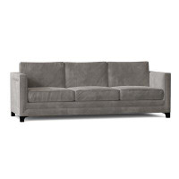 Poshbin Manhattan 95" Polyester Blend Square Arm Standard Sofa with Reversible Cushions
