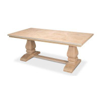 Sarreid Ltd Gloria 84" Mango Solid Wood Trestle Dining Table