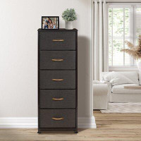 Sorbus Sorbus Dresser Storage Tower With 5 Drawers - Organizer For Closet, Tall Dresser For Bedroom, Hallway - Steel Fra