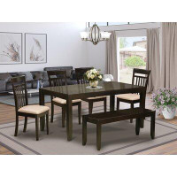 Charlton Home Smithers Butterfly Leaf Rubberwood Solid Wood Dining Set