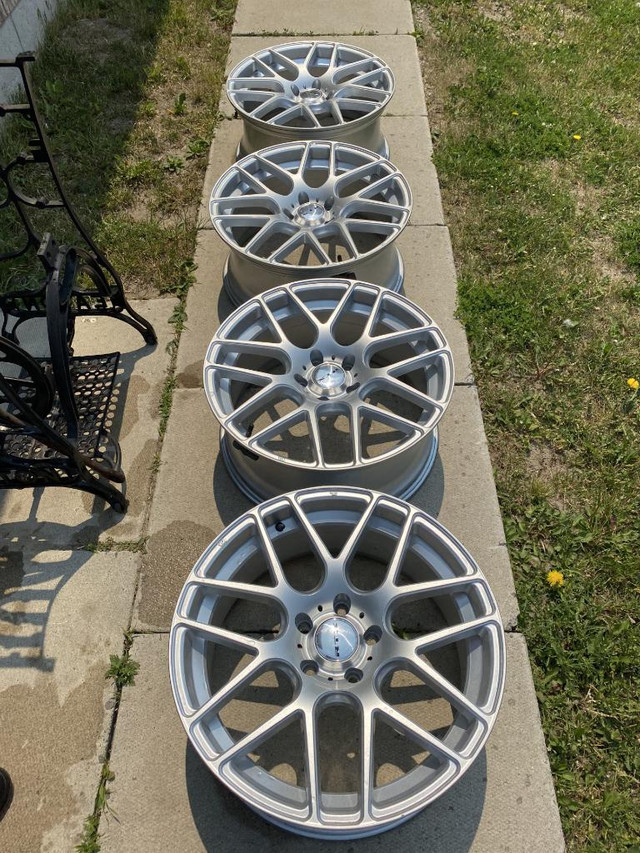 19 INCH WITH TPMS SENSORS BOLT PATTERN IS RIMS 5X120 MM SET OF 4 $850.00 TAG#Q1728 (300BIN3) MIDLAND ON. in Tires & Rims in Ontario