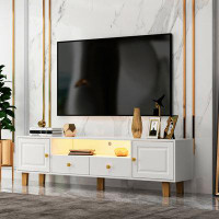 Winston Porter TV Stand with LED Remote Control Lights