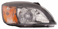 Head Lamp Passenger Side Kia Rio Sedan 2010-2011 Black Bezel High Quality , KI2503153