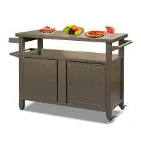 Arlmont & Co. Metal Outdoor Grill Table