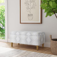 Ebern Designs Besart Upholstered Flip Top Storage Bench