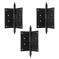 The Renovators Supply Inc. Wrought Iron Butt Victorian Steeple Surface Mount Hinge
