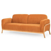 AllModern Kaylah 85.8" Velvet Round Arm Sofa