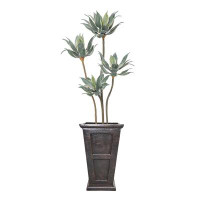 Vintage Home 69"H Vintage Real Touch Agave, Indoor/ Outdoor, In Rounded Pot ( 18X18x50"H )