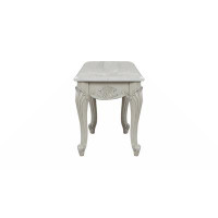 Rosdorf Park Tuscan Traditional Style End Table Made With Wood In Silver