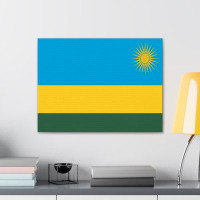 Latitude Run® Rwanda Country Flag Canvas Vibrant Wall Art Unframed Home Decor
