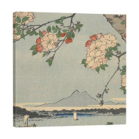 East Urban Home Blossoms Over The River Gallery-Wrapped Canvas
