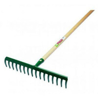 NEW WOODEN RAKE 16 TOOTH WOODEN HANDLE 75062