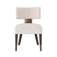 Universal Furniture Loleta Fabric Side Chair in Creamy White