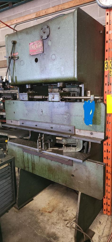 Brake 15 ton x 4ft Chicago mechanical press brake in Other Business & Industrial