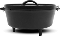 New - CAST IRON DUTCH OVEN - IDEAL FOR DELICIOUS OUTDOOR COOKING - Amazing surplus price !!
