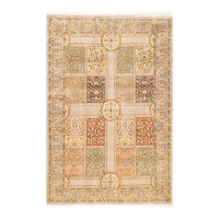 Solo Rugs One-of-a-Kind Mogul 4'1" x 6'2" Area Rug in Ivory/Yellow/Brown/Light Green