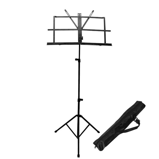 Sheet Music Stand Holder/Portable Folding Music Stand Super Sturdy Adjustable Height Tripod Base Metal Music Stand Light in Other