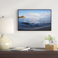 East Urban Home 'Wave with Whitecaps on Lake Baikal' Framed Photographic Print on Wrapped Canvas