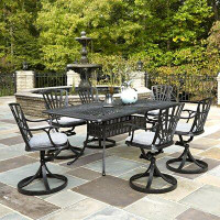 Astoria Grand Frontenac 7 Piece Dining Set with Cushions