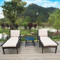 Latitude Run® 5 Piece Complete Patio Set with Cushions
