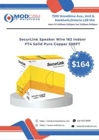 SecurLink Speaker Wire 162 Indoor FT4 Solid Pure Copper 500FT Highest Quality Bulk Wire FOR SALE!!!