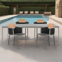 NashyCone Courtyard villa patio dining table and chairs