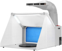 NEW PORTABLE AIRBRUSH SPRAY BOOTH & & LED 420DCLK