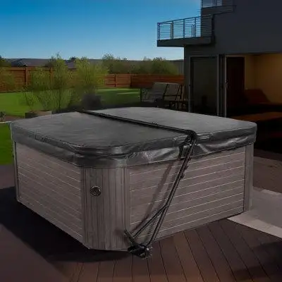 Hot Tub Cover Lift:This floor-installed hot tub cover lifter is made of high-quality rust-resistant...