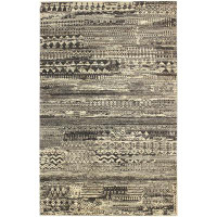 Landry & Arcari Rugs and Carpeting Gabbeh Abstract Handwoven Wool Grey Area Rug