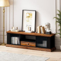 Millwood Pines Tv Stand With 2 Storage Cabinets And Drawer