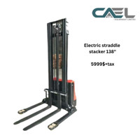 PRIX DE GROS : Tout nouveau gerbeur électrique gerbeur 138 2645lbs / Electric straddle stacker pallet stacker