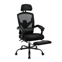 Inbox Zero Mesh High Back Ergonomic Office Chair Lumbar Support Pillow Computer Desk Chair