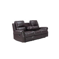 New Classic Sierra 2-Piece Polyester Fabric Sofa And Loveseat Set - Brown
