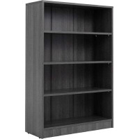 Latitude Run® 4-Shelf Wood Bookcase Freestanding Display Bookshelf For Home Office School (11.6" Depth*33" Width*48" Hei