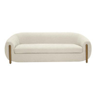 Comfort Design Mats Lala Cream Textured Linen Sofa