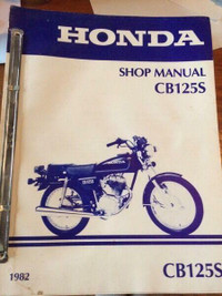 1982 Honda CB125S Shop Manual