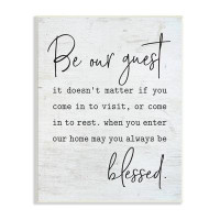 Stupell Industries Be Our Guest Home Family Inspirational Word On Wood Pattern