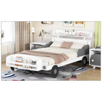 Trinx Car-Shaped Platform Bed, Bed With Storage Shelf For Bedroom
