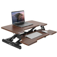 Mount-it 30 in. Compact Gas Spring Standing Desk Converter with Keyboard Tray
