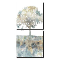 Made in Canada - Latitude Run® 'Water Tree I' by Stephane Fontaine 2 Piece Graphic Art on Canvas Set