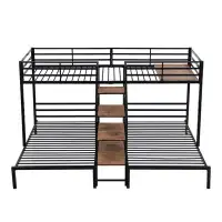 Mason & Marbles Metal Twin Over Twin & Twin Bunk Bed