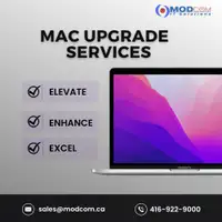 Mac Upgrade Services - Apple Laptops, Macbook Pro, Macbook Air, IMAC, Hardware and Software Upgrade